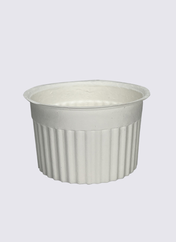 Tasse de cuisson en papier intérieure de 100 ml avec tasse de canne à sucre en bagasse extérieure