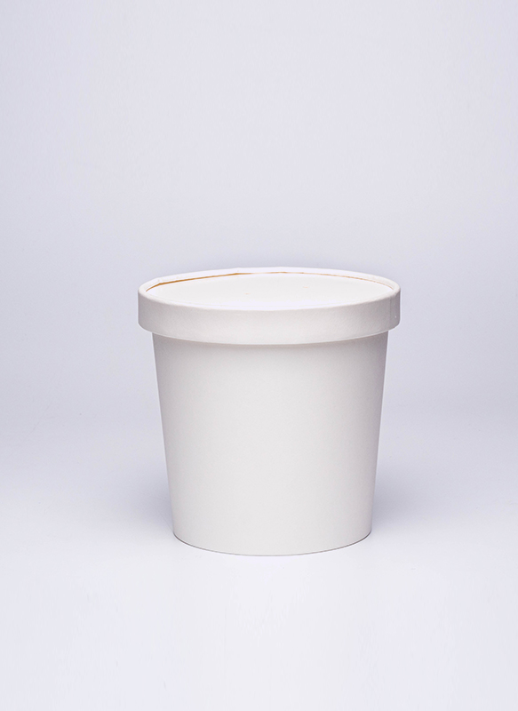 Récipient en papier à soupe de 26 oz avec couvercle en papier