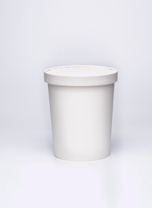 Récipient en papier à soupe de 32 oz avec couvercle en papier