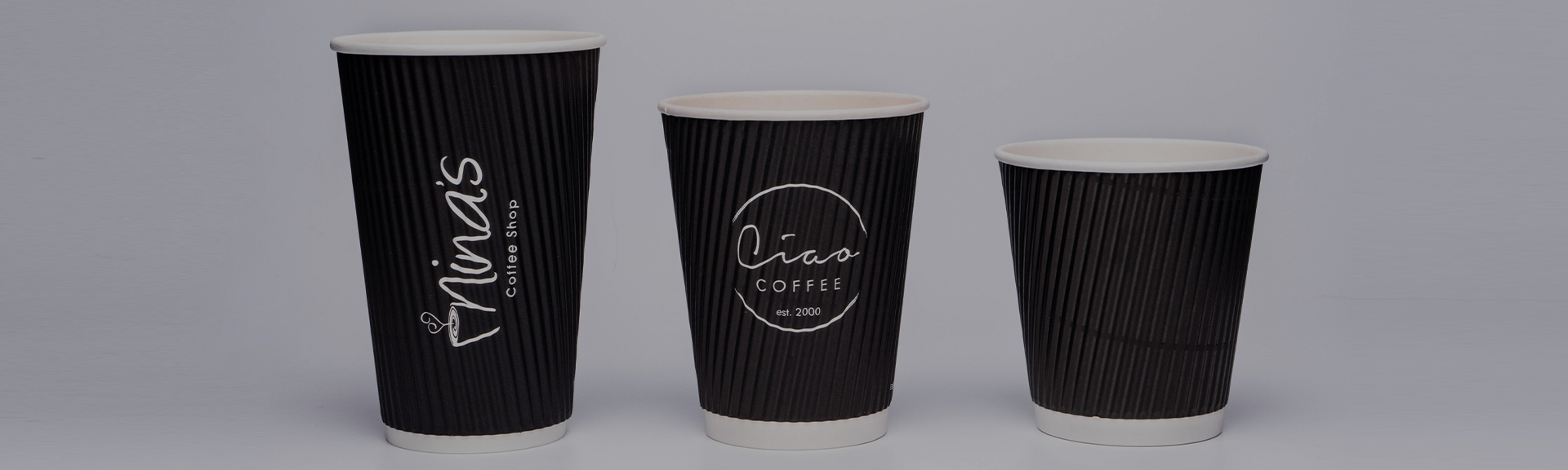 Gobelet en papier peint ondulé